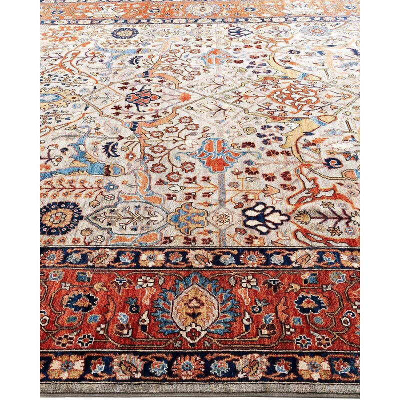 Serapi One-of-a-Kind Hand-Knotted Area Rug - Beige, 9' 0" x 11' 10" - 9' 0" x 11' 10"