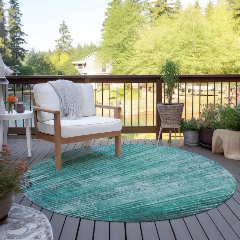 Machine Washable Indoor/ Outdoor Chantille Modern Ombre Rug