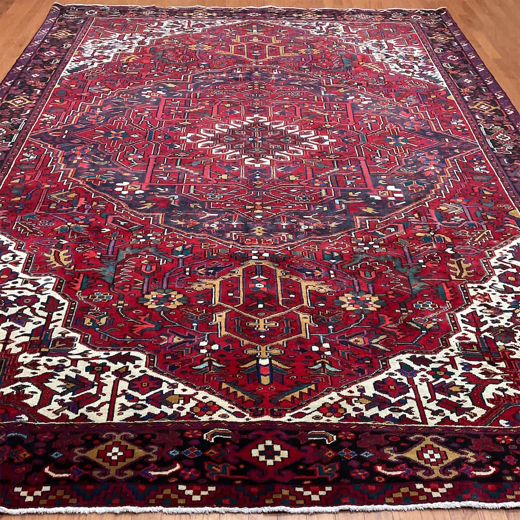 HERAT ORIENTAL Handmade Fine Heriz Rug - 9'9" x 12'9"