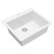 preview thumbnail 16 of 55, Karran Top Mount 25 in. Single Bowl Quartz Kitchen Sink