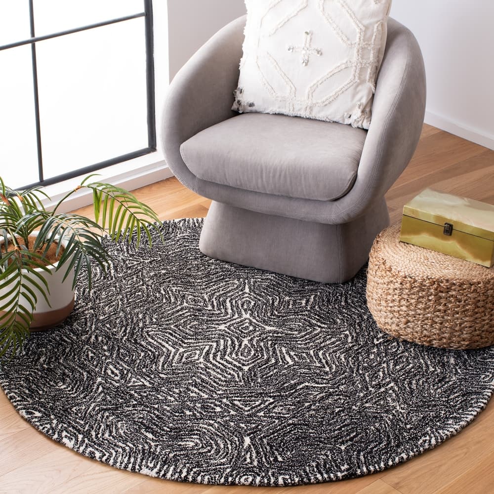 SAFAVIEH Handmade Micro-Loop Farzana Modern Wool Rug