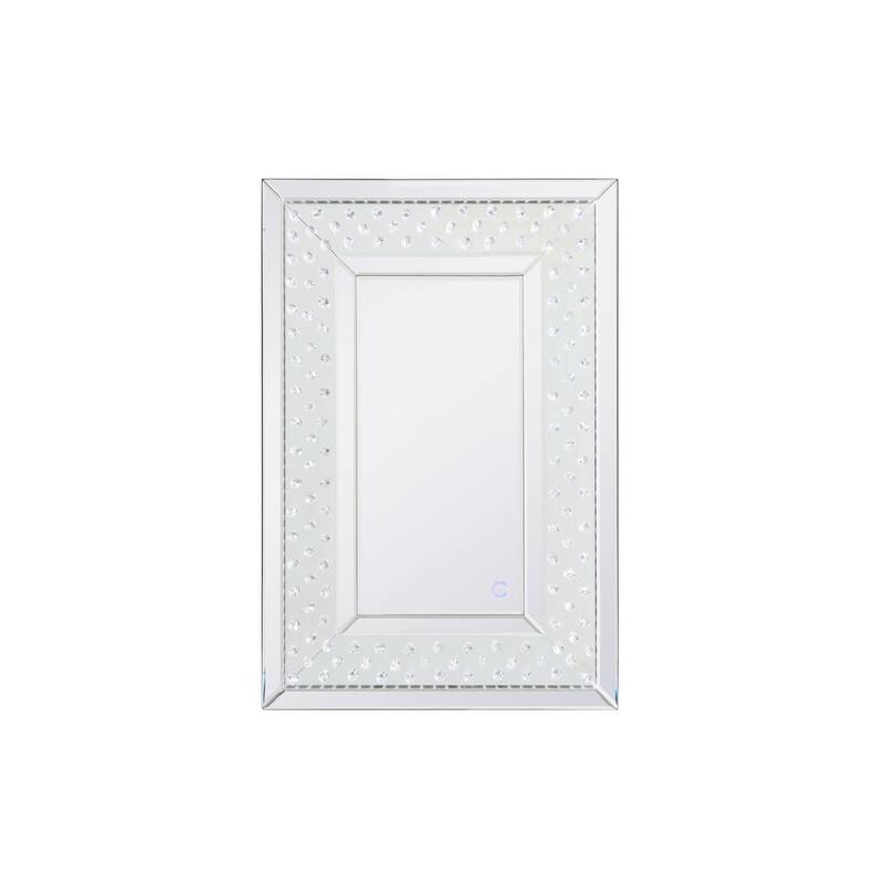 River LED Crystal Mirror - Clear