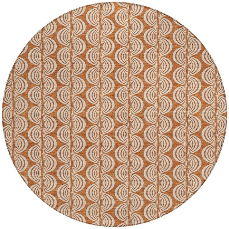 HomeRoots Ogee Transitional Rectangle Outdoor Rug