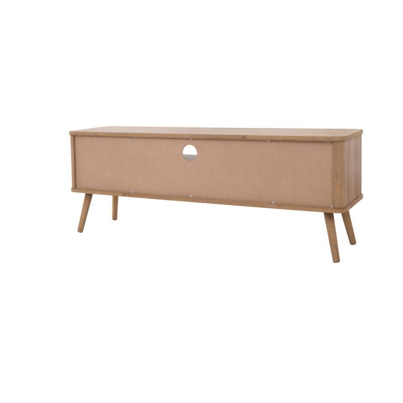 NPD Furniture Thelma KD 59.5 Inch Rattan TV Stand