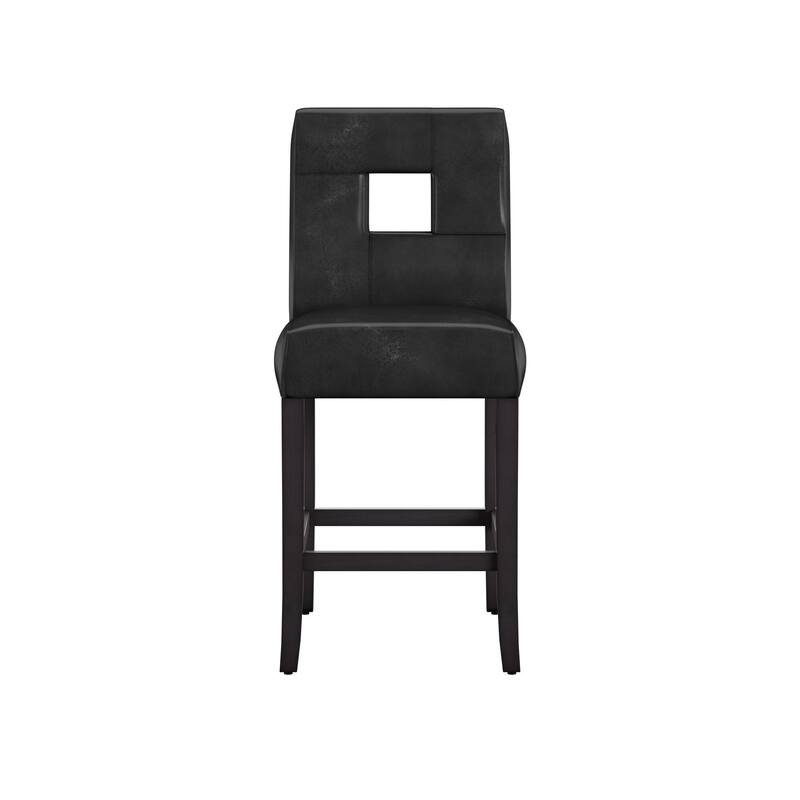 Mendoza Keyhole Counter Height Back Stool (Set of 2) by iNSPIRE Q Bold