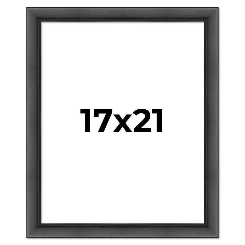 17x21 Frame Black Picture Frame - Complete Modern Photo Frame Includes