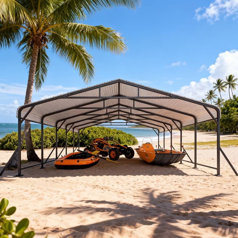 EROMMY Heavy Duty Metal Carport with Extra Support Poles, UV & Waterproof Car Canopy for Outdoor Vehicle Shelter