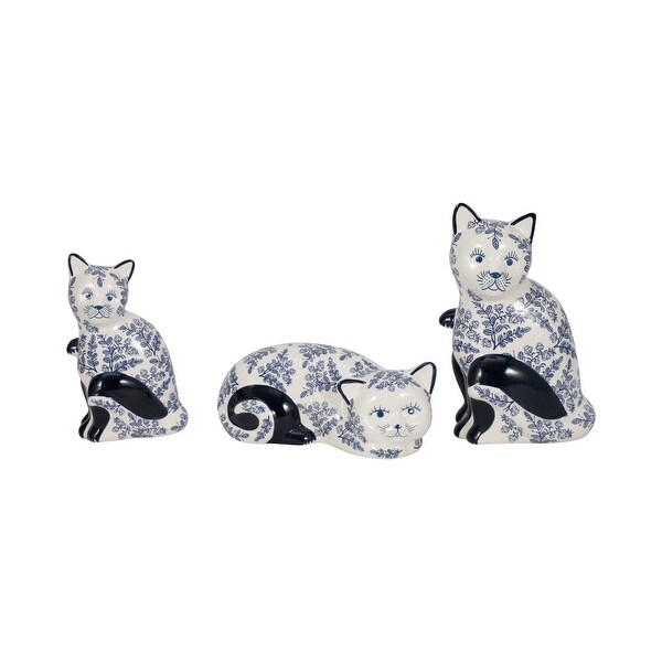 Ceramic Chinoiserie Cat Figurine - On Sale - Bed Bath & Beyond