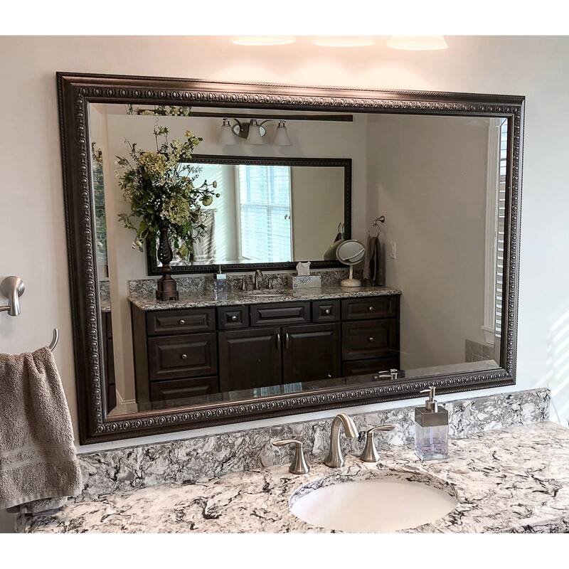 Frame My Mirror Nickel Framed Mirror, Imperial Design