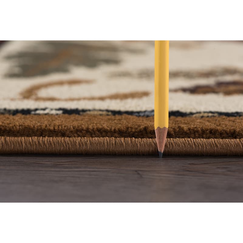 Natural Lodge Novelty Graphic Indoor Area Rug