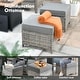 preview thumbnail 21 of 71, OVIOS 10-piece Patio Wicker Swivel Rocking Chair Set With Fire Pit