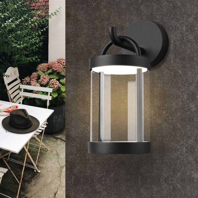 Outdoor Wall Lantern Exterior Wall LED Outdoor Light Fixture Outdoor Wall Light Porch & Patio Lights,Large,Waterproof for Garage