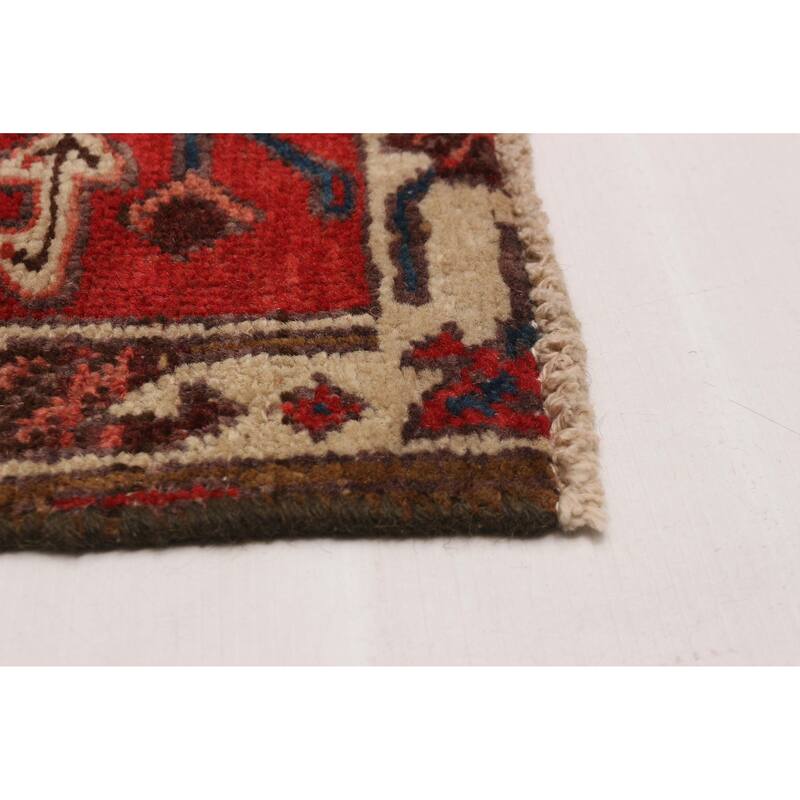 ECARPETGALLERY Hand-knotted Sarabi Red Wool Rug - 3'3 x 10'3