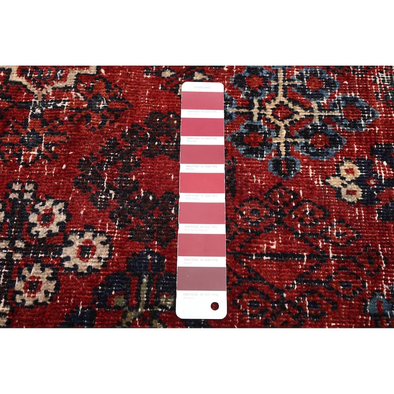 ECARPETGALLERY Hand-knotted Antalya Vintage Red Wool Rug - 4'3 x 6'7