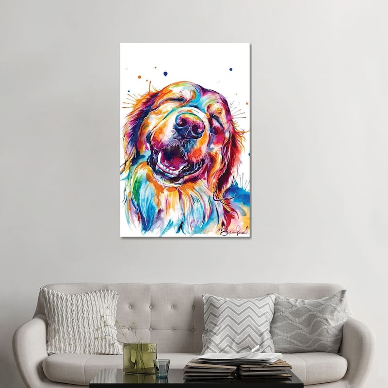 iCanvas "Golden Smile" by Weekday Best Canvas Print - 48x32x1.5