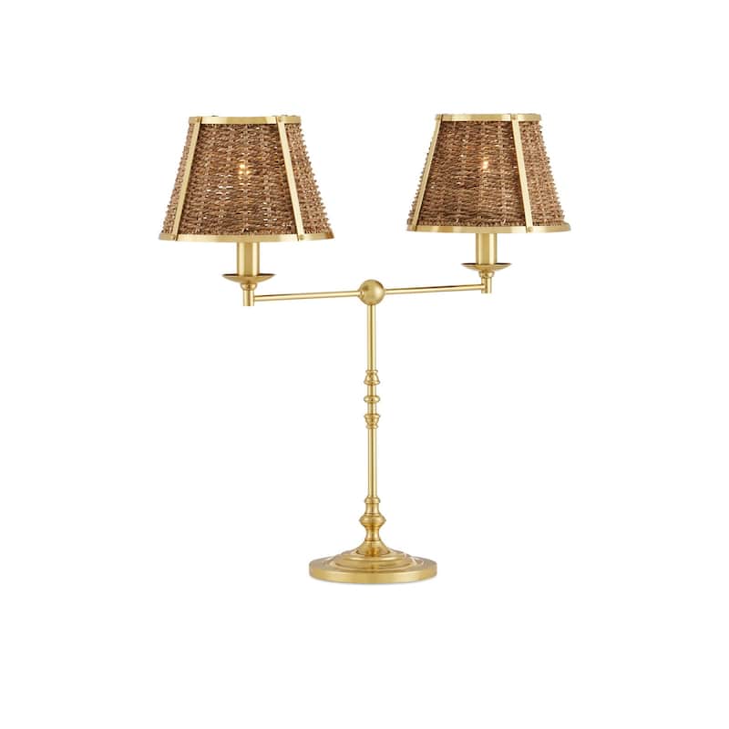 Currey & Company Deauville Desk Lamp - 25"h x 26"w x 9.75"d