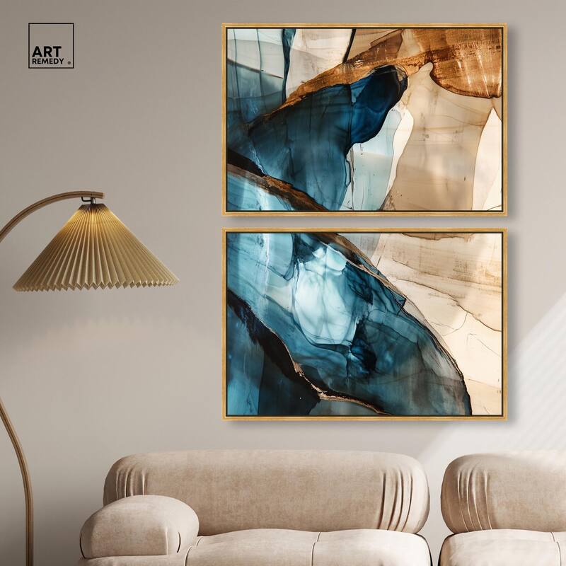 Glitch Aesthetic II Canvas Set of 2 by Art Remedy