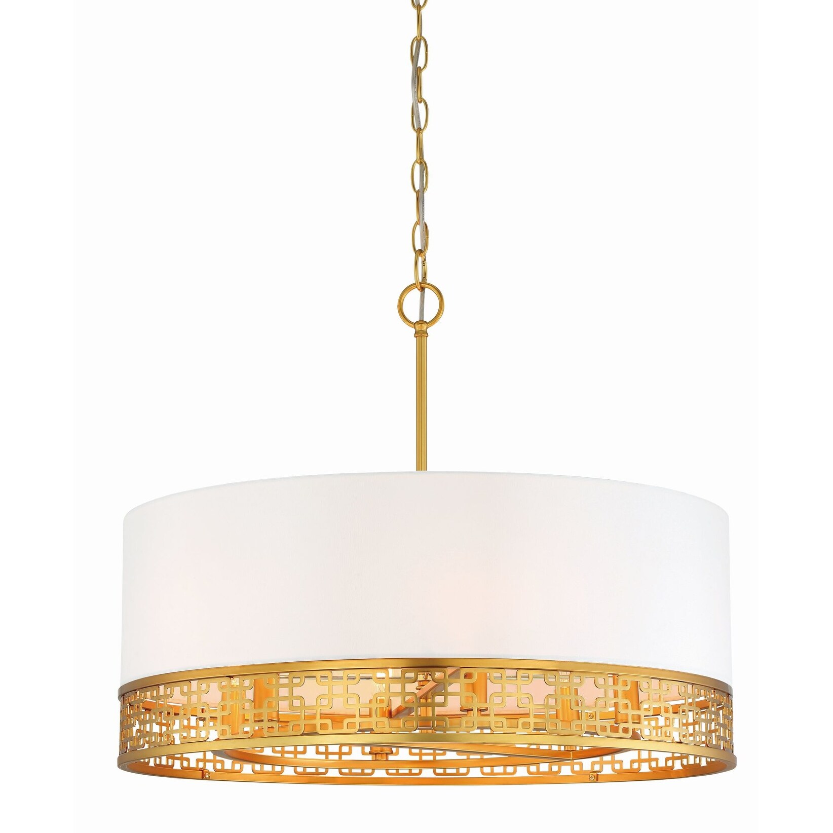 Metropolitan N7786  Blairmoor 6 Light 25" Wide Drum Chandelier - Chandeliers For Bedrooms by Overstock.com
