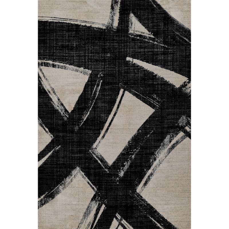 Momeni Noho Polyester Geometric Area Rug - 2' x 3' - Ivory - Rectangle