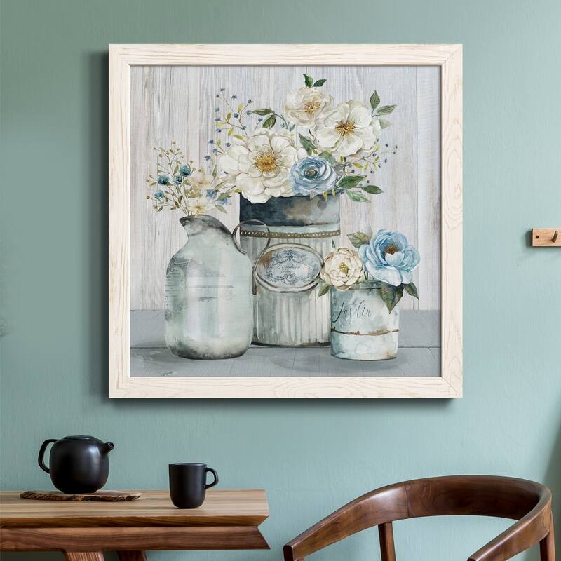 French Garden Flowers II-Premium Framed Canvas - Ready to Hang
