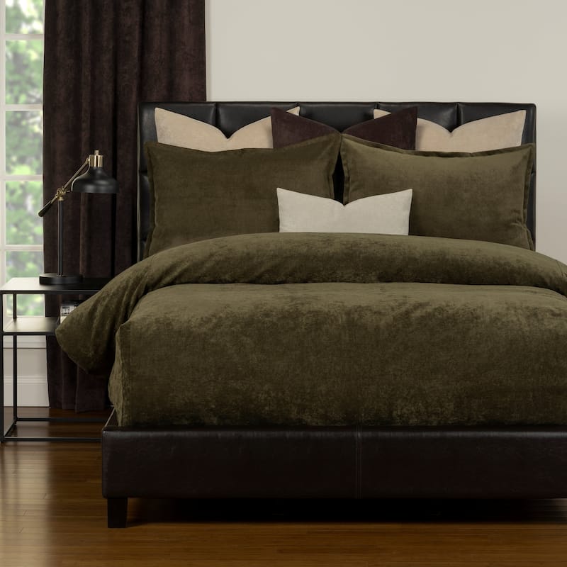Mixology Padma 7 Piece Bedcap Comforter Set - Chive - King