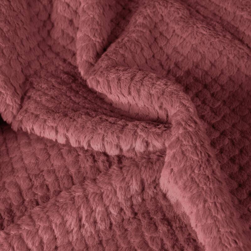 Superior Victoria Fluffy Fleece Blanket - Ultra-Soft, Mink Texture & Double Layer