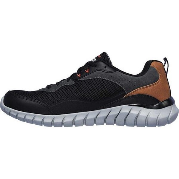 skechers overhaul black running shoes