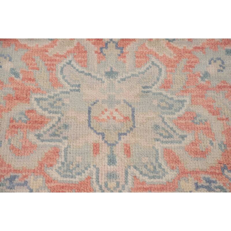 Heriz Serapi Indian Octagon Area Rug Handmade Wool Carpet - 5'10"x 5'10"
