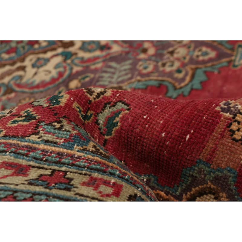 ECARPETGALLERY Hand-knotted Antalya Vintage Red Wool Rug - 6'4 x 9'5