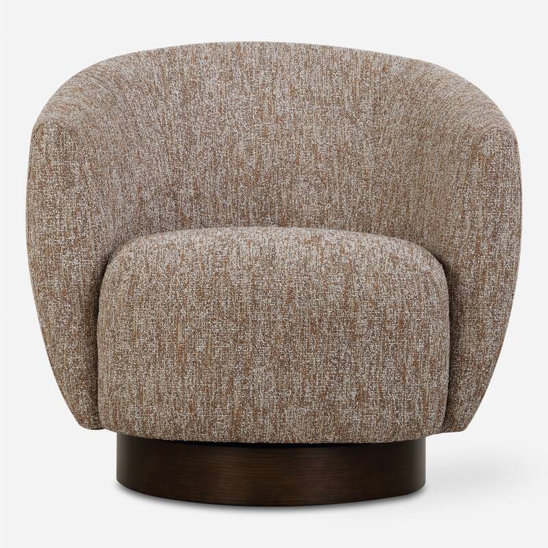 Uttermost Dunes Fabric Swivel Chair - 32" H x 33" W x 30" D