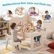 preview thumbnail 13 of 21, Costway Multifunctional Kids Table & 2 Chairs Set with Removable - See Details