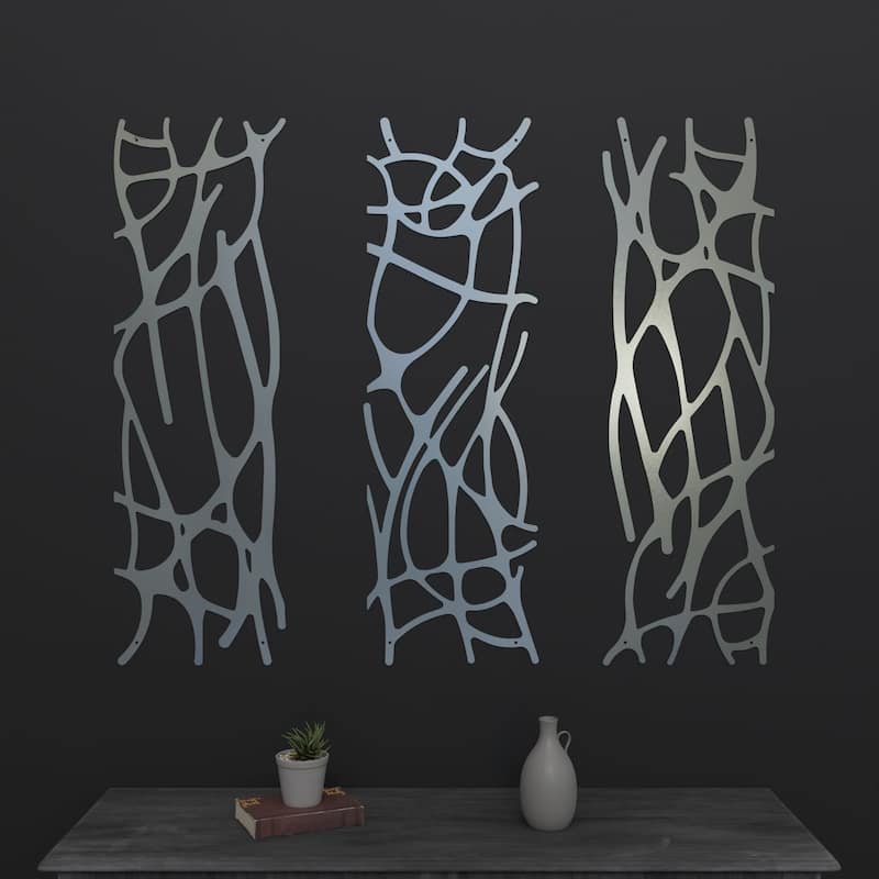 3-Piece Stainless Steel Wall Art