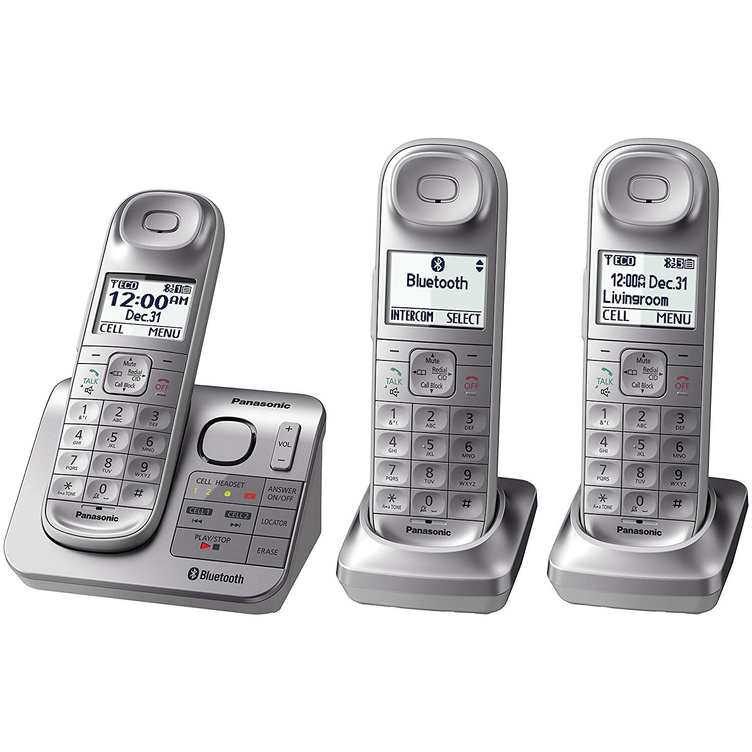 Shop Panasonic Kx Tgl463s Dect 6 0 3 Handset Landline Telephone