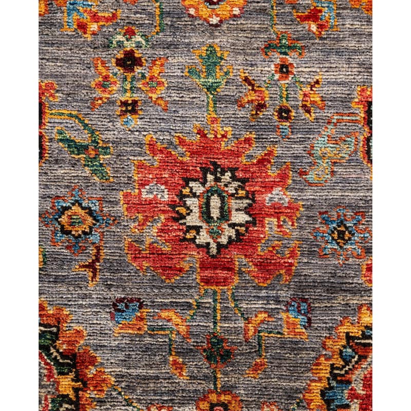 Serapi One-of-a-Kind Hand-Knotted Area Rug - Gray - 4' 3" x 5' 11"