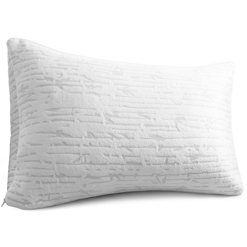 Clara Clark Rayon from Bamboo Shredded Memory Foam Pillow - King - Single