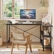 preview thumbnail 84 of 113, Small L Shaped Desk with Storage Shelves Corner Computer Desk