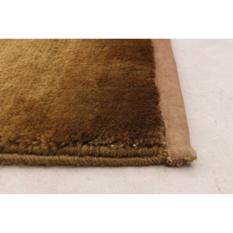 ECARPETGALLERY Hand-knotted Finest Peshawar Ziegler Gold Wool Rug - 8'0 x 10'5