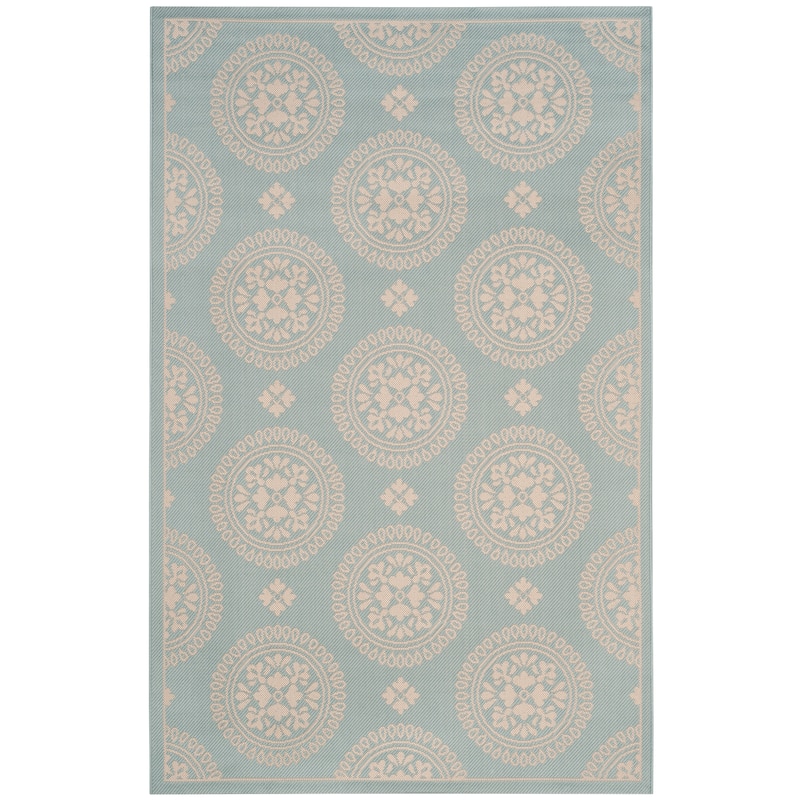 SAFAVIEH Courtyard Dilys Rug - 5'3" x 7'7" - Spa