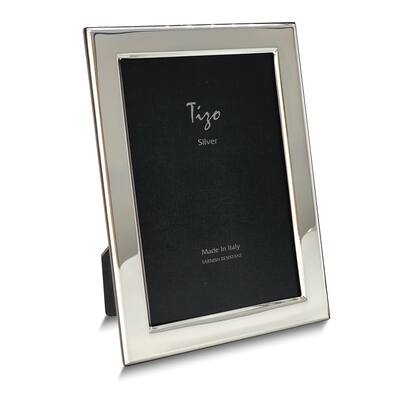 Curata Bilaminate Sterling Silver Plain 8x10 Photo Frame