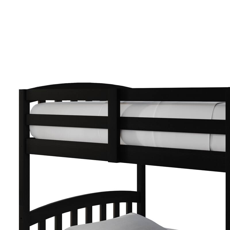 CraftPorch Mid-Century Twin Over Twin Bunk Bed