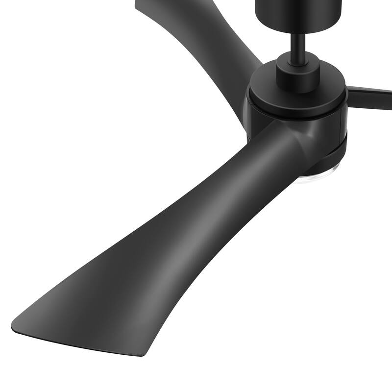 54" ABS 3-Blade LED Ceiling Fan with Light and Remote