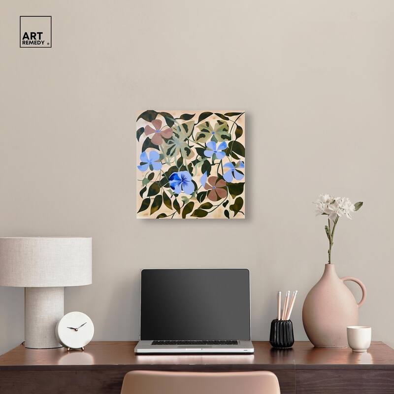 Rhythmic Blooms Canvas by Art Remedy, Gallery Wrapped