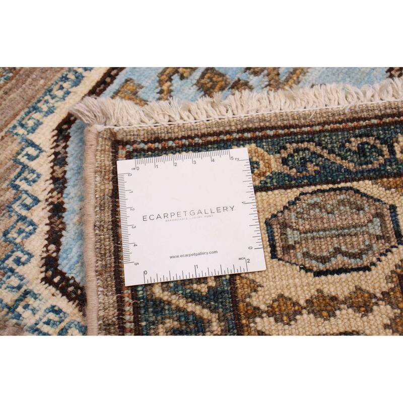 ECARPETGALLERY Hand-knotted Aryana Taupe Wool Rug - 2'8 x 8'3