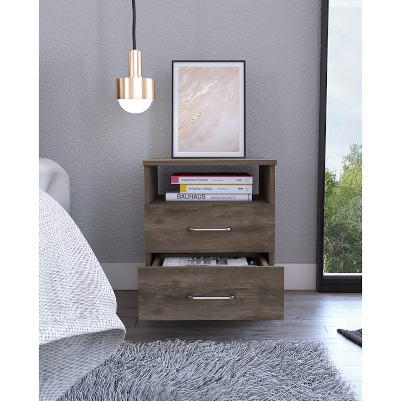 Brookeline 2-Drawer 1-Shelf Rectangle