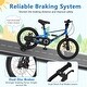 preview thumbnail 4 of 6, 16 Inch Kids Bike with Adjustable Height and Shock Absorber Perfect for Beginners - 45" x 21" x 25.5-28" (L x W x H)
