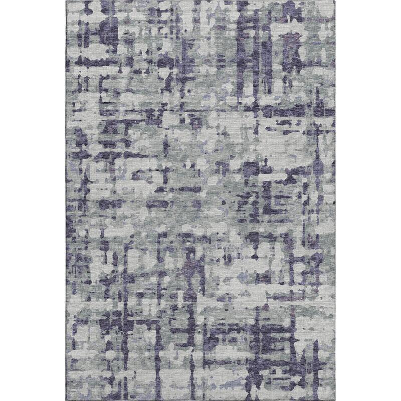 Premium Washable Super Soft Abstract Plaid Mayfield Rug