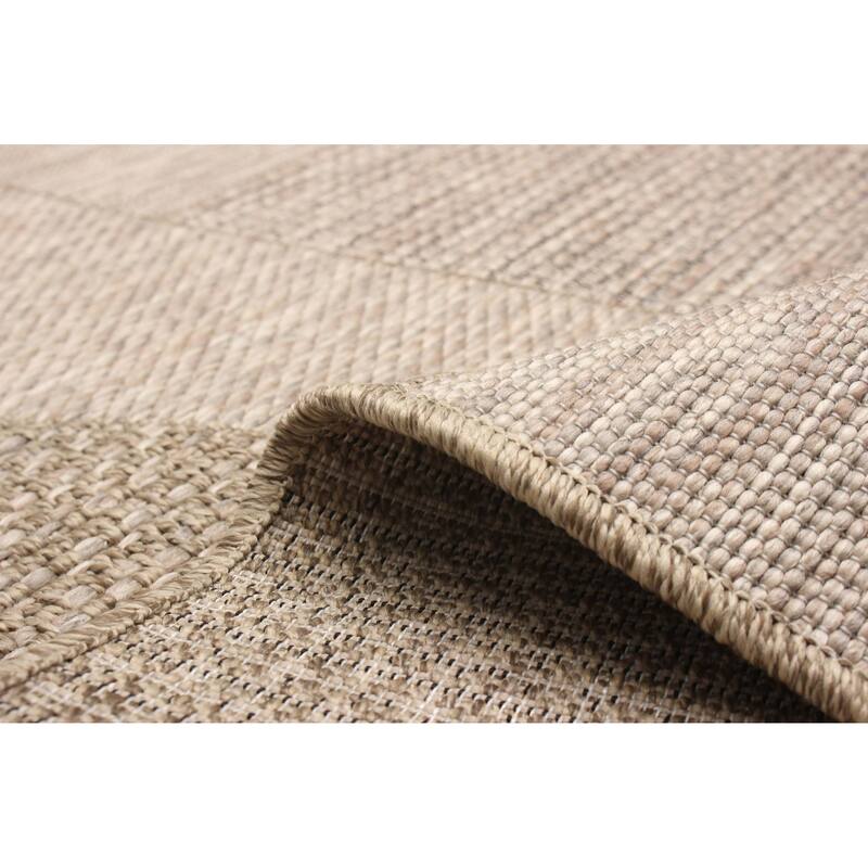 ECARPETGALLERY Machine Woven Bodhi Taupe Area Rug