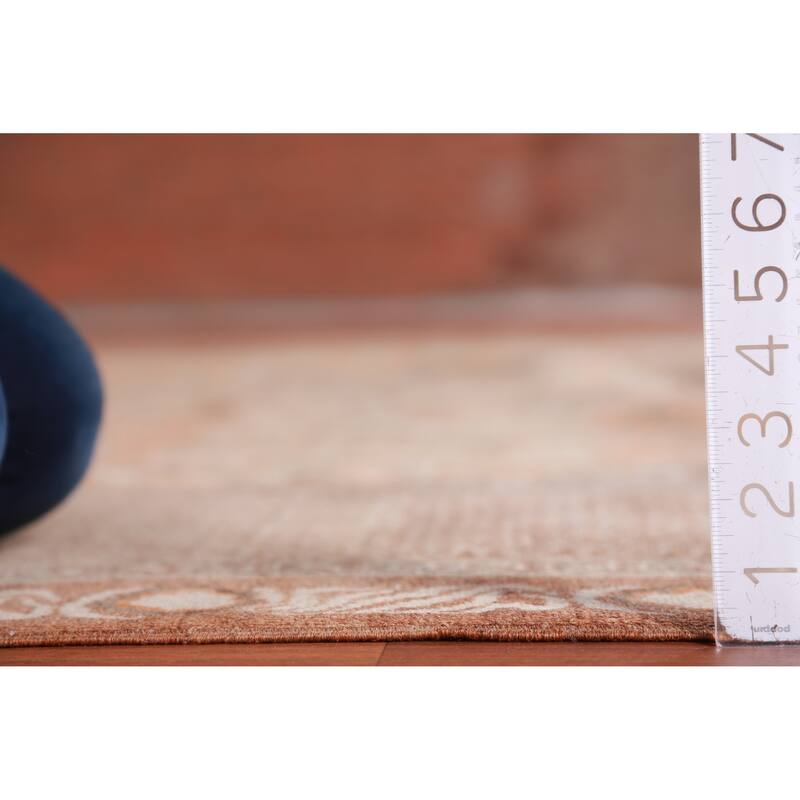 Hand Knotted Oriental 100% Wool Carpet Traditional Floral Oranges & Rust Tabriz Area Rug - 15' 2'' X 10' 8''