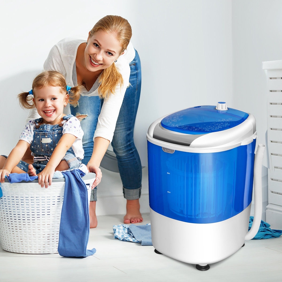 Costway 5.5lbs Portable Mini Compact Washing Machine Electric Laundry - On  Sale - Bed Bath & Beyond - 18297809