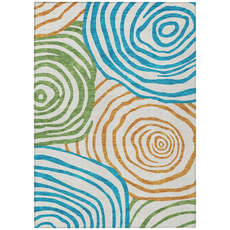 Machine Washable Indoor/ Outdoor Chantille Contemporary Dimensions Rug